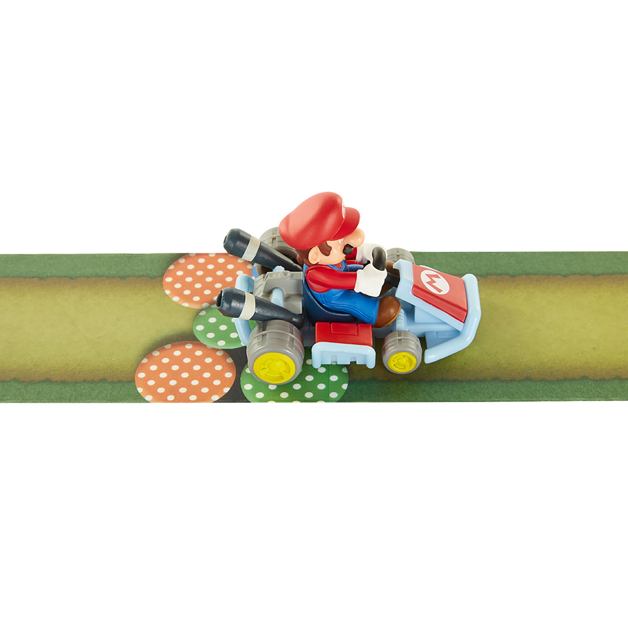 World of Nintendo Mariokart Mario with Mushroom Gorge Tape Racer Vehicle Tape Racer Vehicles