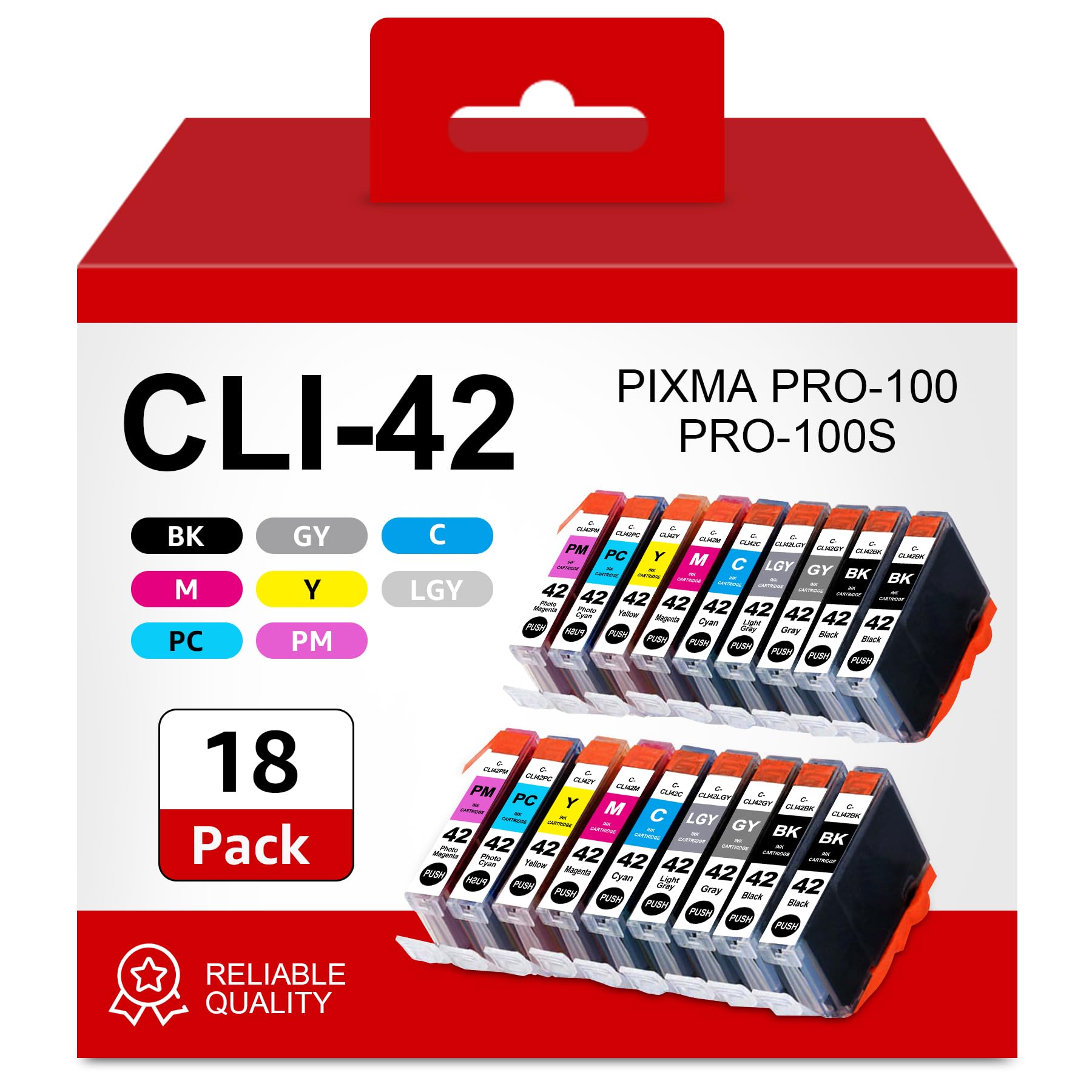 Canon CLI-42 Photo Cyan Ink Cartridge 2-Pack For Pixma PRO-100 Photo Printer