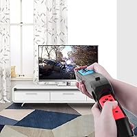 Vista 8 de HEATFUN Switch Hand Grip, controlador de juego compatible con Switch Games Wolfenstein 2 The New Colossus - Negro (paquete de 1)