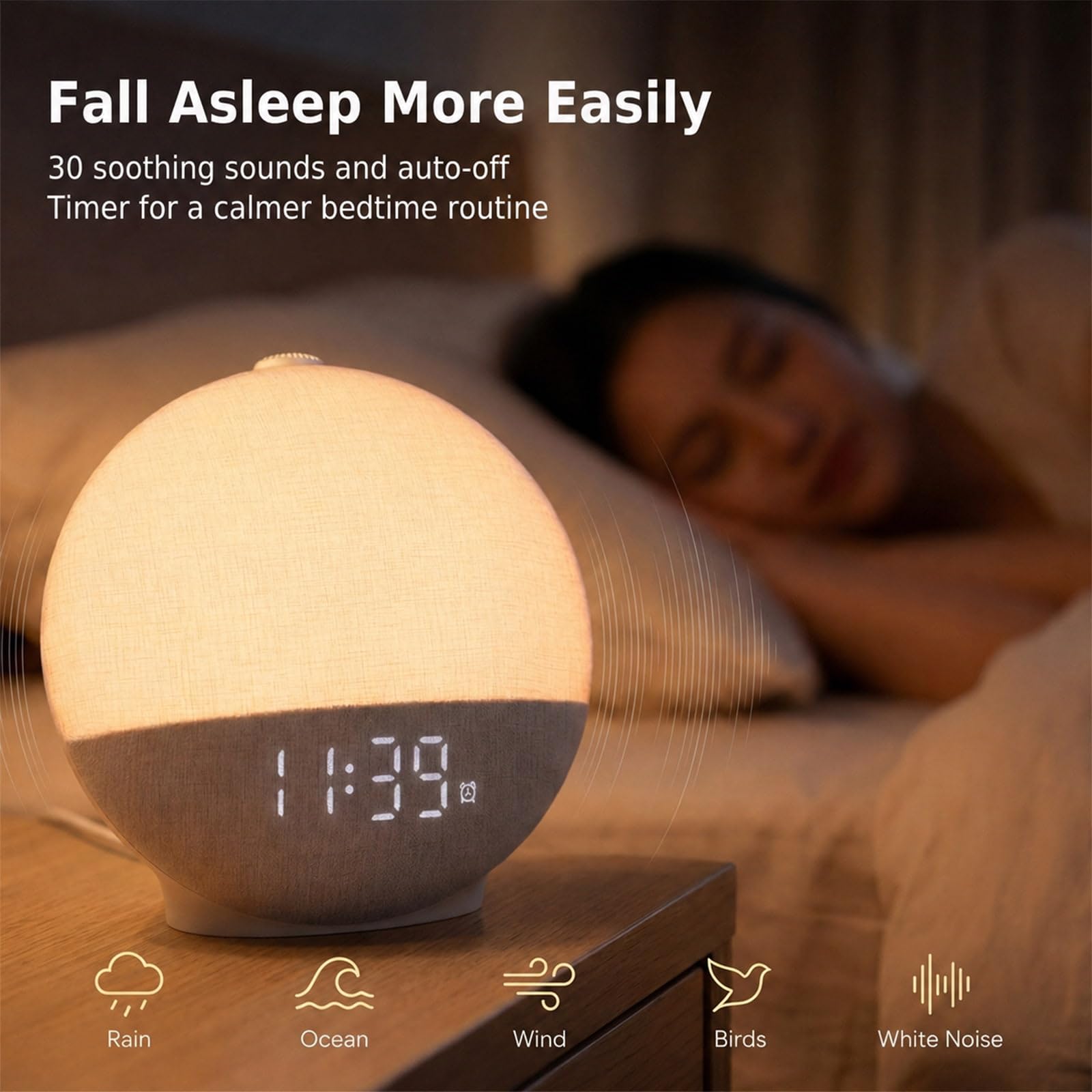 Amazon.com: Diol Tode Sunrise Alarm Clock with Sound Machine
