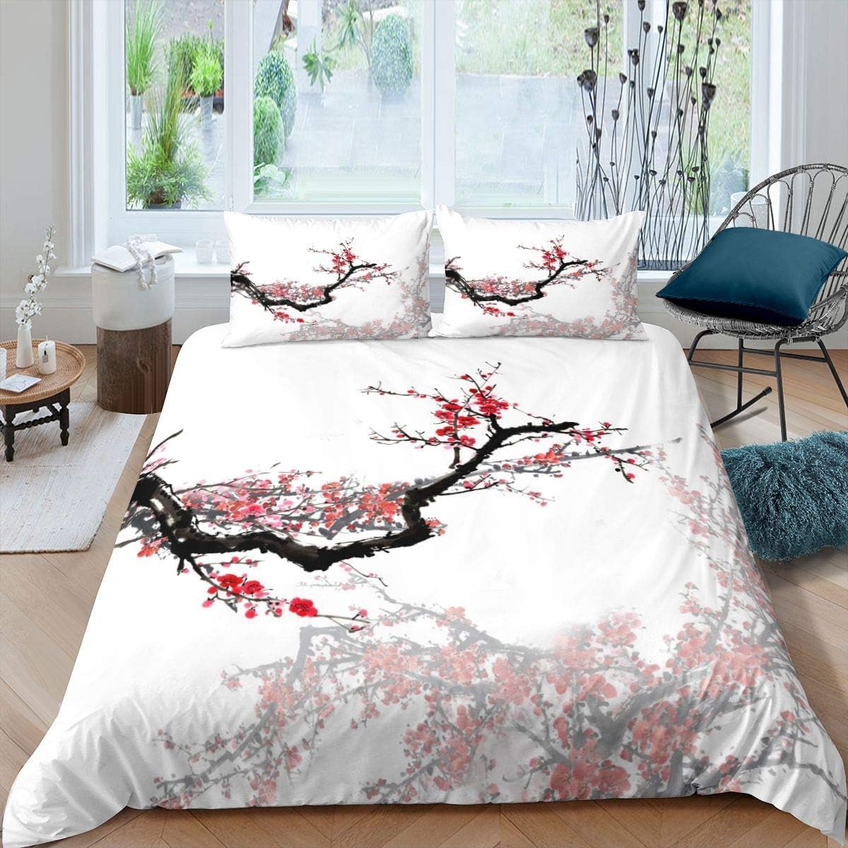 Housse de couette hypoallergénique anti-acariens 240x220 cm fermeture éclair facile à laver