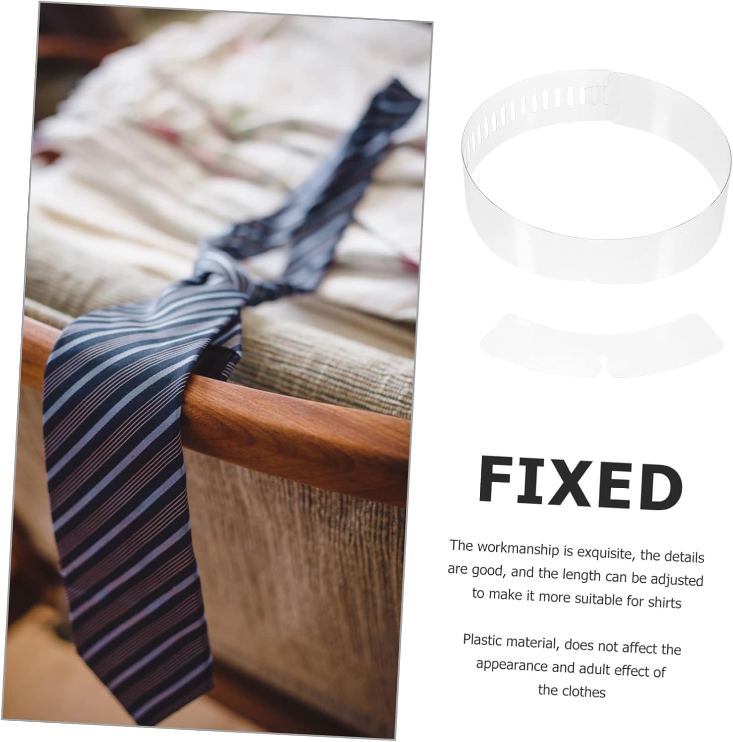 LIOOBO 200pcs Plastic Collar Strips for Shirts Collar Fixing Strips for Men Women Smooth Edge Design for Daily Use for Blouse Dress Shirts