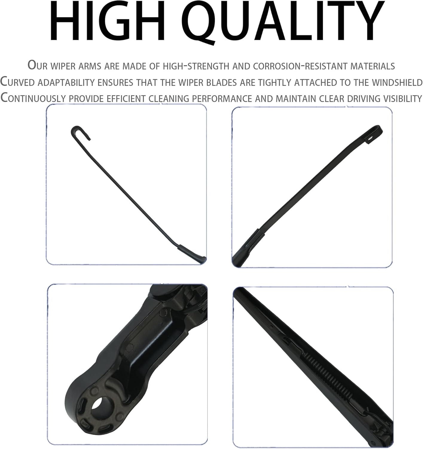 1 Pair Windshield Wiper Arm Compatible with Ford 1998-2004 Lincoln 1998-2002 F-150 F-250 Expedition Navigator Lobo Blackwood Navigator Replace OE 42623 42625 F65Z17526BA F85Z17526AA