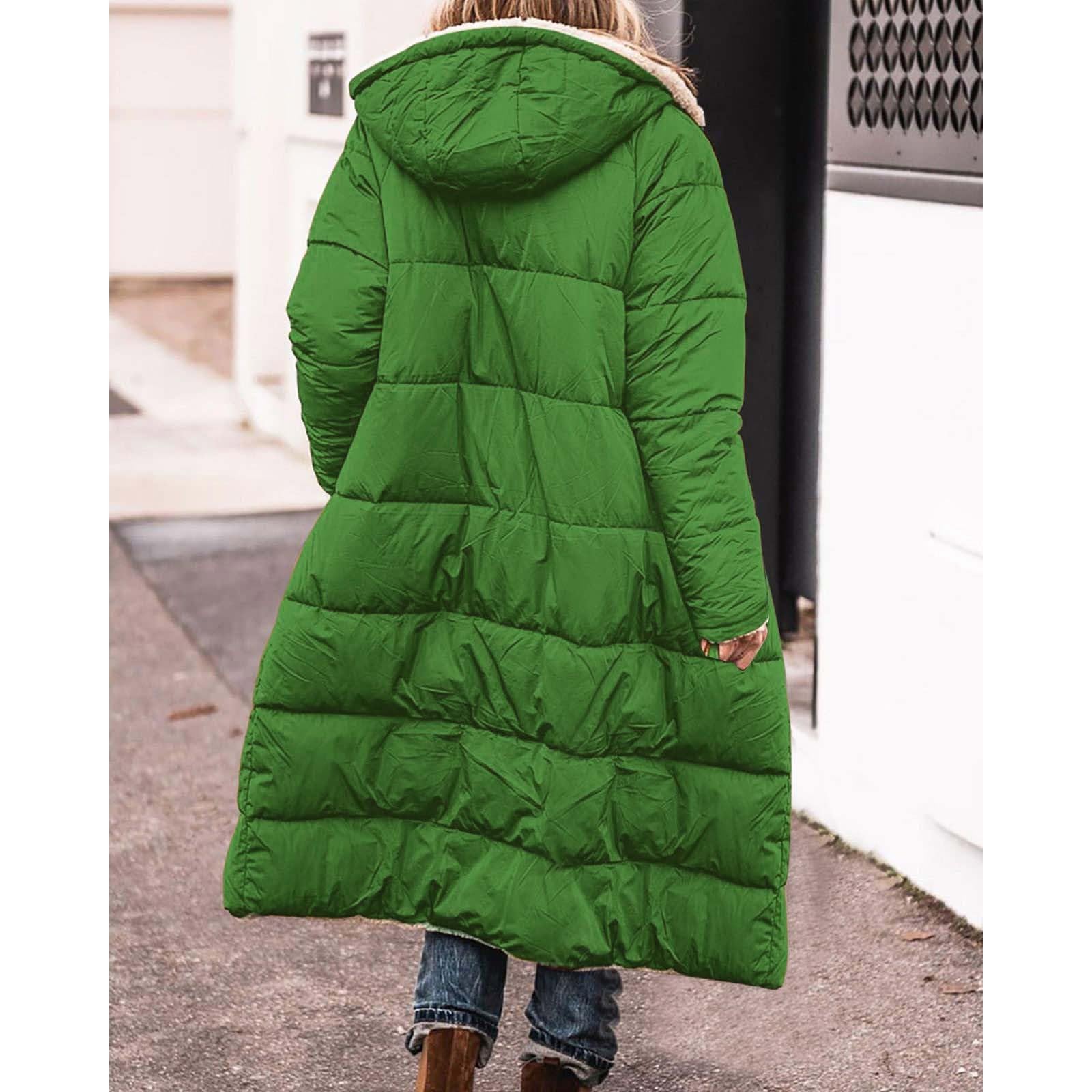 Chaqueta de plumón para mujer, de invierno, larga, acolchada, ligera, con capucha, abrigo de plumón, impermeable, chaqueta de entretiempo, abrigo de forro polar cálido y forro polar, chaqueta