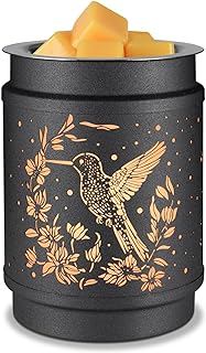 kobodon Hummingbird Metal Wax Warmer - Electric Fragrance Candle Oil Burner for Wax Melts as Gifts for Moms, Grandma, Women & Girls