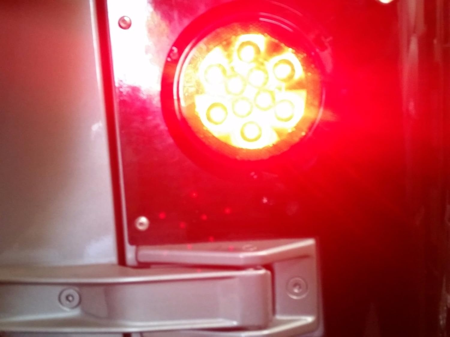 (2) 4" TJ CJ YJ C;ear Lens Tail Lights Surface Mount NO cutting EZ Install