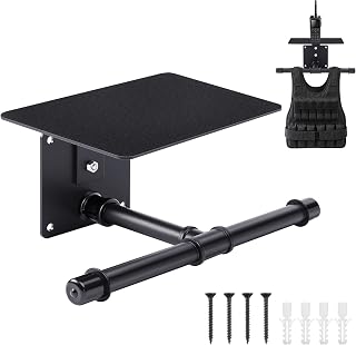 Weight Vest Hanger Wall Mount Heavy Duty Tactical Gear Police Vest Holder Motorcycle Helmet Rack Stand for Gym Home Garage Train Armor Breastplate Backpack Organizers