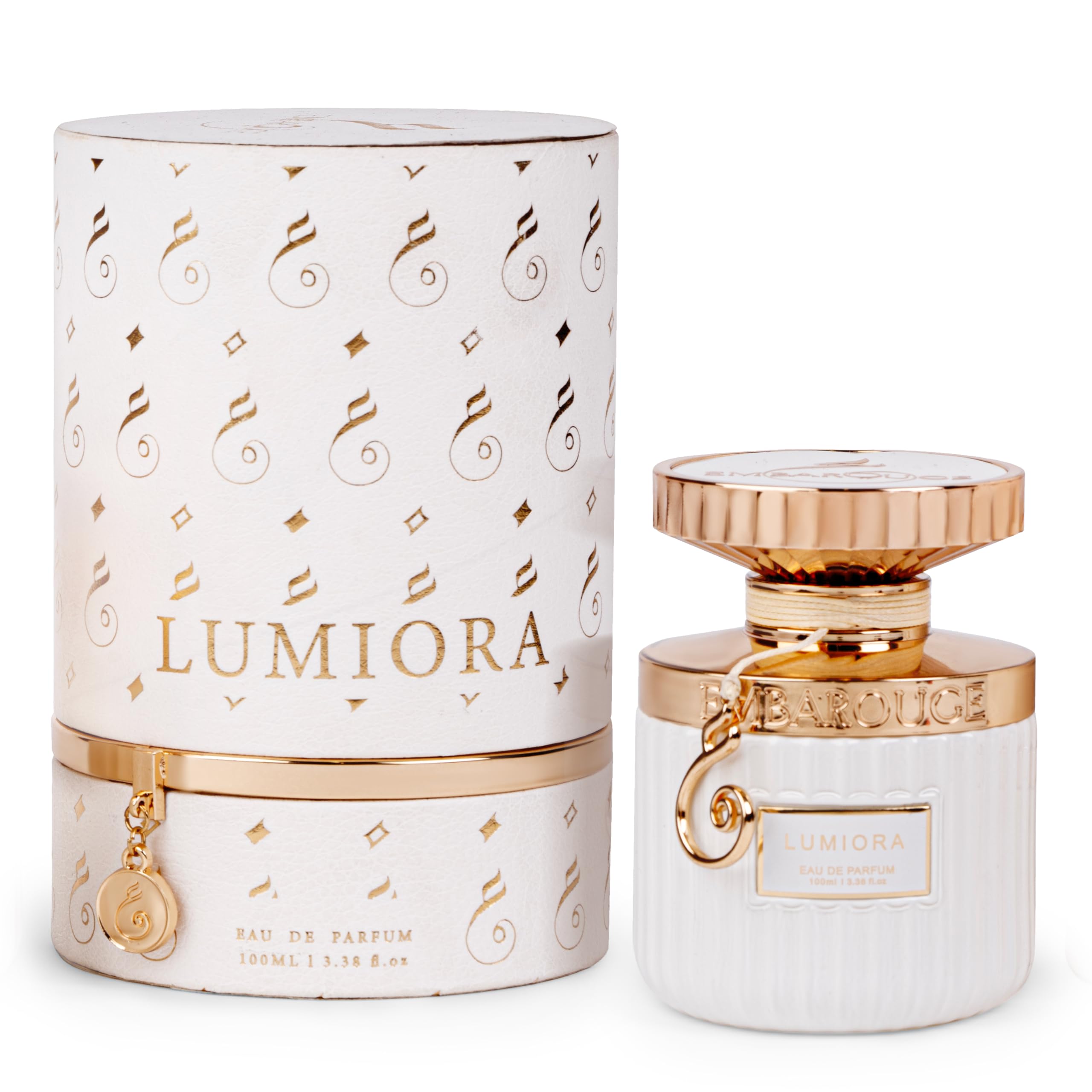 EMBAROUGE Lumiora Eau De Parfum 100ML | Dubai Inspired Oud Perfume for Women | Smoky Floral Luxury Fragrance | Black Currant & Aquatic l Long Lasting