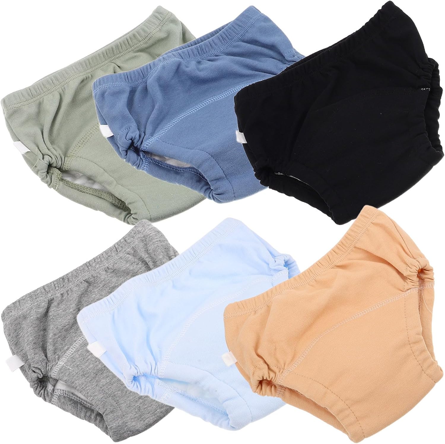 GALPADA 6pcs Training Pants Absorbent Reusable Potty Training Shorts for Boys and Girls Soft Cotton Leak-Resistant Design for Home and Travel