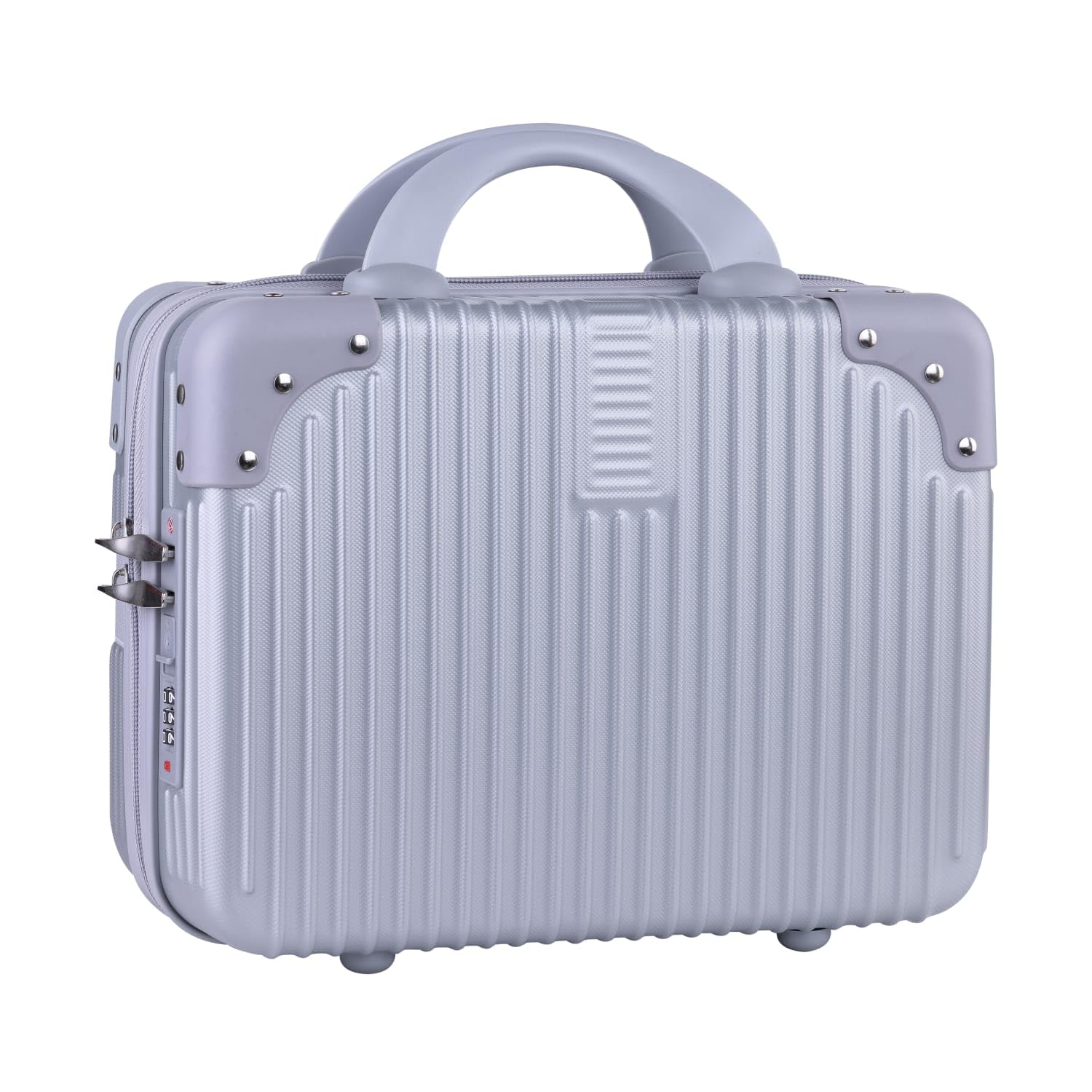 Makeup Case Suitcase, Expensive Jewellery Storage Bag Mini, Mini Hard Shell Travel Luggage, Women Portable Water Proof Carrying Suitcase, Organizer Bag, (Grey)-image-48