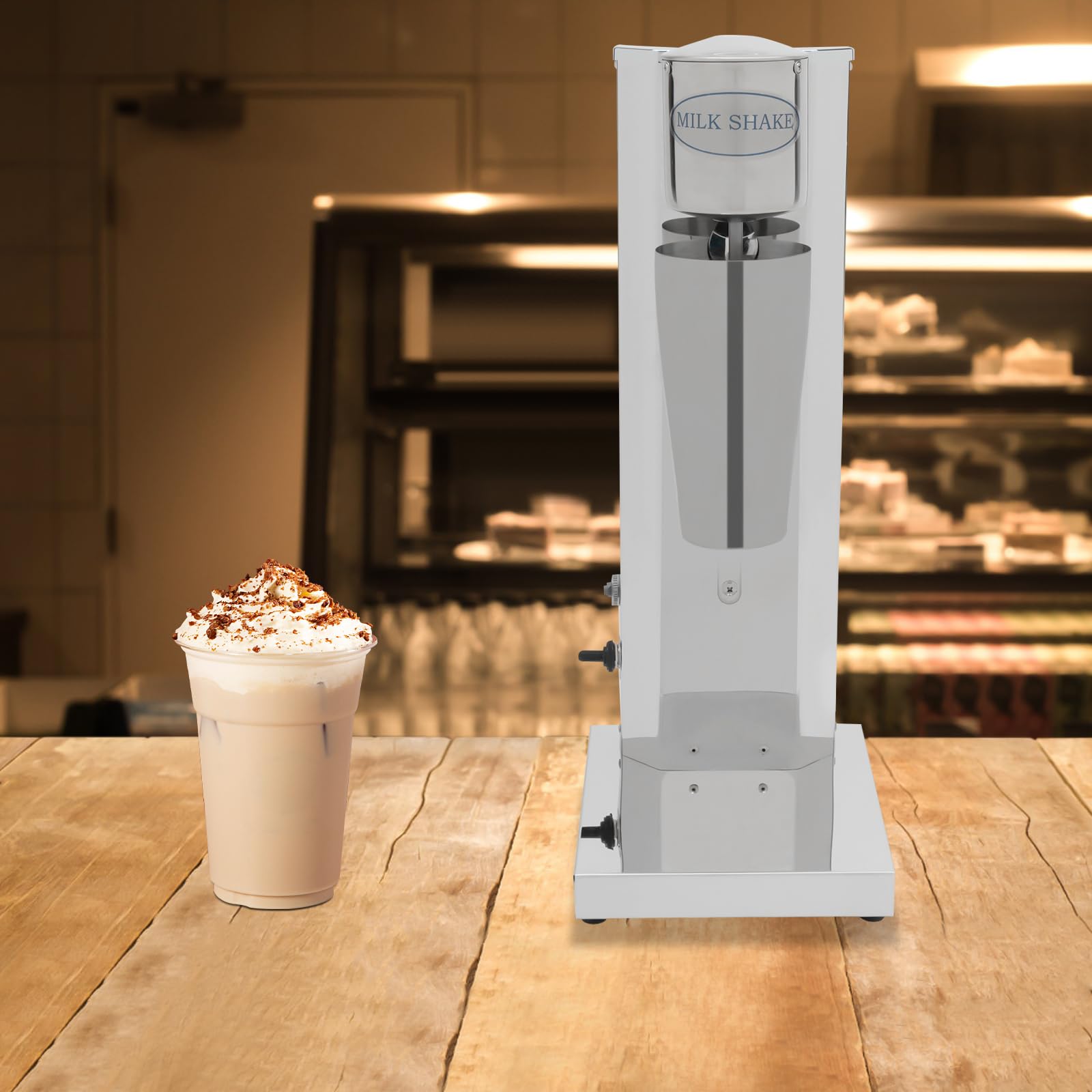 Macchina per Milkshake Macchina per Milkshake Commerciale 180W Elettrico Milkshake Maker Macchina Per Fare Milkshake A Testa Singola 18000rpm,Per Tè Al Latte, Shakes, Caffè