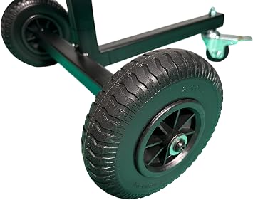 Glide Gear LSH 100 C-Stand Cart Portable Studio Storage Holds 6+ Stands, 8.5 Wheels, Wall-Mount Bracket, Steel Build