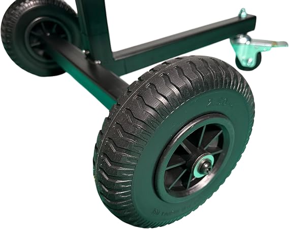 Glide Gear LSH 100 C-Stand Cart Portable Studio Storage Holds 6+ Stands, 8.5 Wheels, Wall-Mount Bracket, Steel Build