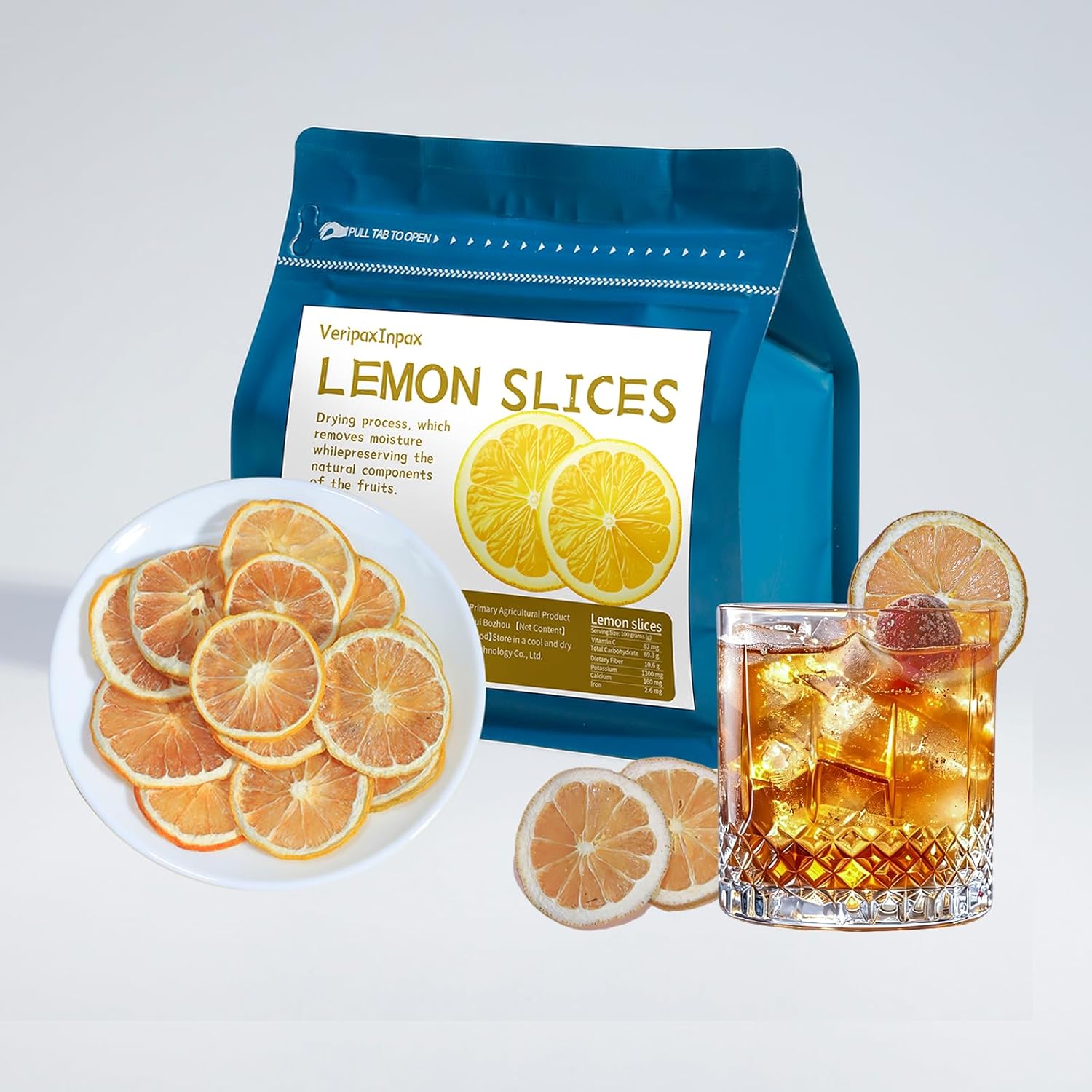 Dried Lemon Slices Dehydrated Lemon Slices for Cocktail Fruit Tea Baking Slow Cooker Craft Decor Potpourri 100% Natural No Sugar Added Gluten Free No Sulphur 3oz/85g