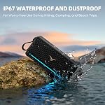 StageSound Portable Bluetooth Speakers, IP67 Waterproof Wireless Speaker with Lights, 40W Loud Stereo Sound, Active Extra Bass, Bluetooth 5.3, Dual Pairing, 12H Playtime for Home, Party, Outdoor | EQ mode, TWS Pairing, 12H Playtime for home/travel, U