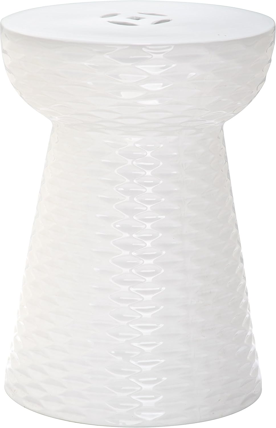 Safavieh Daphne Glazed Ceramic Decorative Garden Stool, Orange