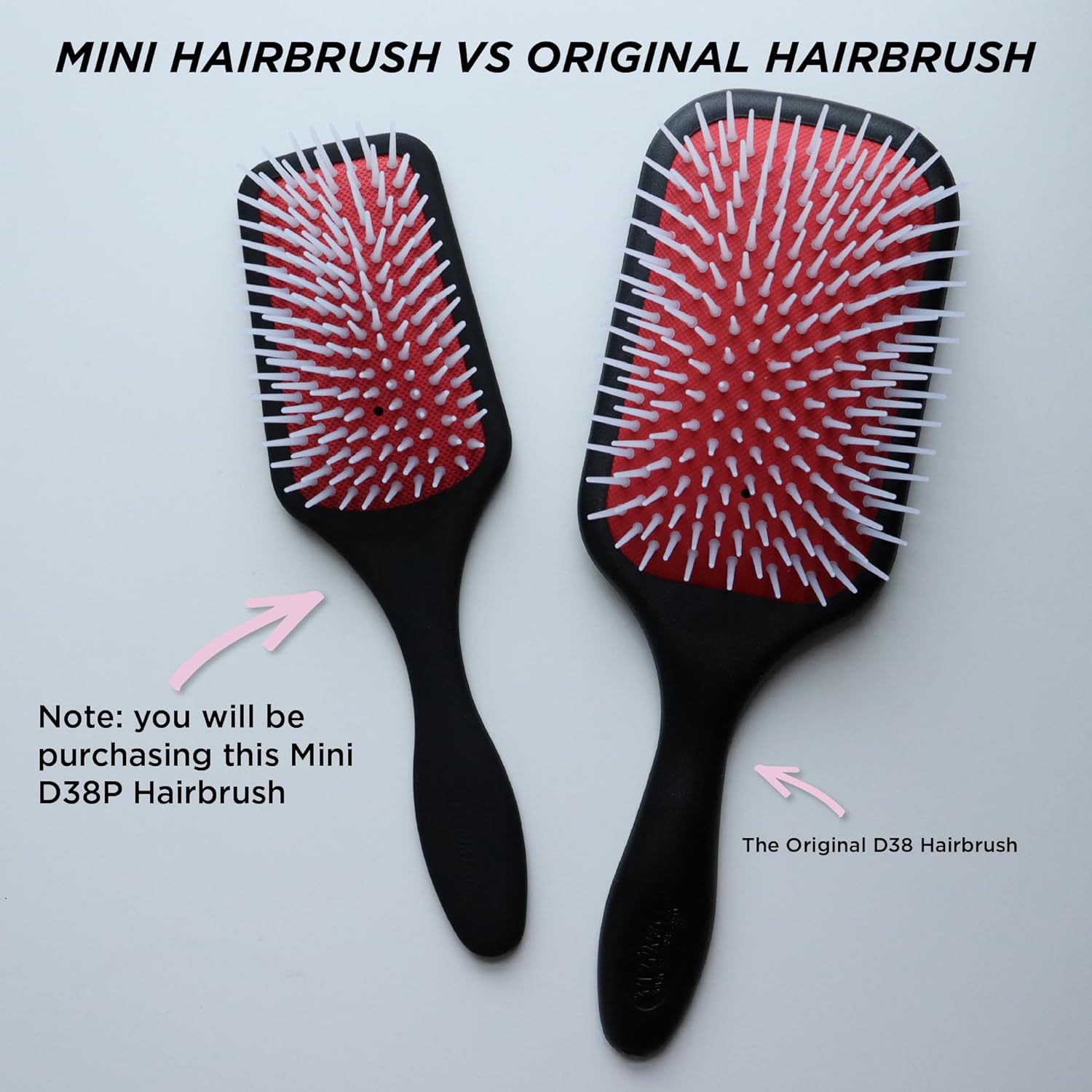 Denman Detangling & Styling Paddle Brush – Wet or Dry Hair Detangler & Styler for Curly, Coily, Straight, Thick & Long Hair – Ideal for Women & Men