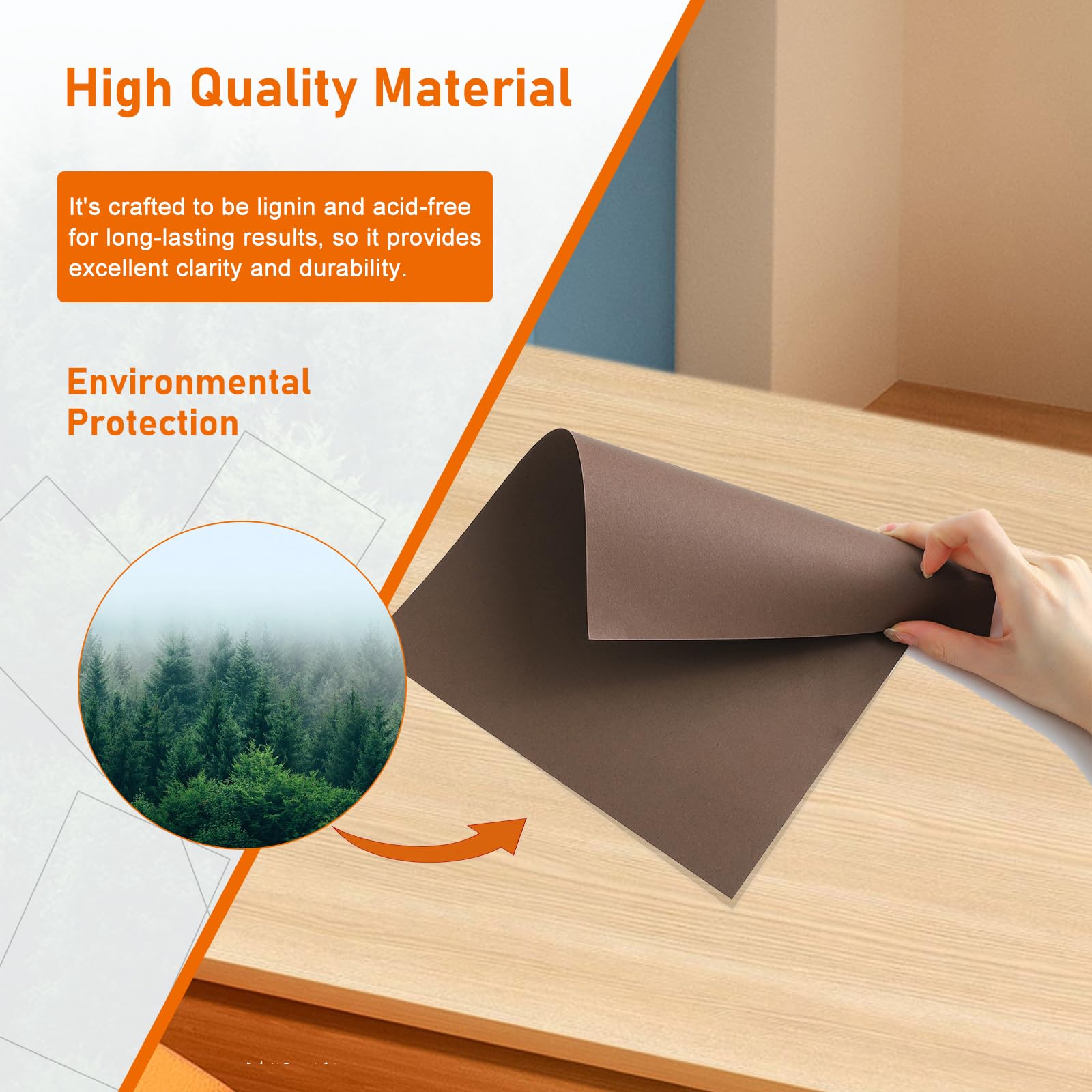 Guakicae 28 hojas de cartulina de color café de 8.5 x 11 pulgadas, papel para álbumes de recortes, 90 libras | Cartulina pesada marrón oscuro para hacer tarjetas, invitaciones de boda, manualidades, tarjetas de agradecimiento