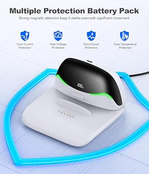 Kawaye Battery Pack and Charging Dock-VR Accessories Compatible with Oculus Meta Quest 3 Quest 2 Head Strap, 6700mAh Magnetic Connections Battery Replacement,Only Compatible with Kawaye Head Strap