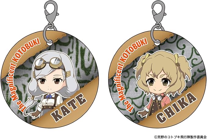 Amazon プレックス 荒野のコトブキ飛行隊 キャラクター ラバーチャーム ケイト チカ 2個セット キャラクターグッズ Khg 29 アニメ 萌えグッズ 通販