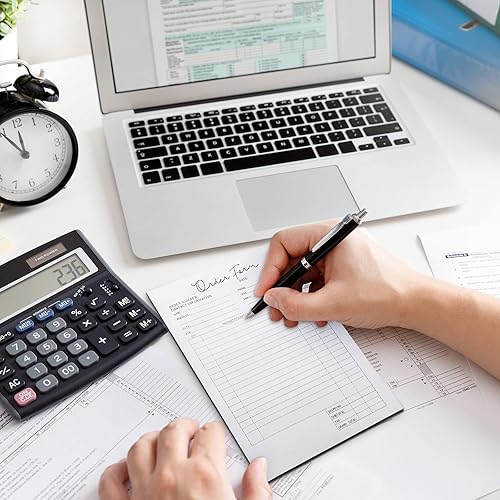 Miniatura 6 de Spakon Paquete de 4 formularios de pedido para pequeñas empresas, libro de recibos autocopiativo de 5.5 x 8.5 pulgadas, 2 unidades de formulario de