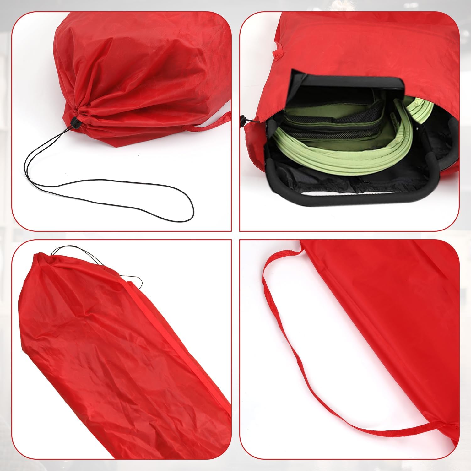 Lasuroa Stroller Bag for Airplane, Gate Check, Umbrella Stroller, Travel Bag with Handle, Waterproof, Portable, Red