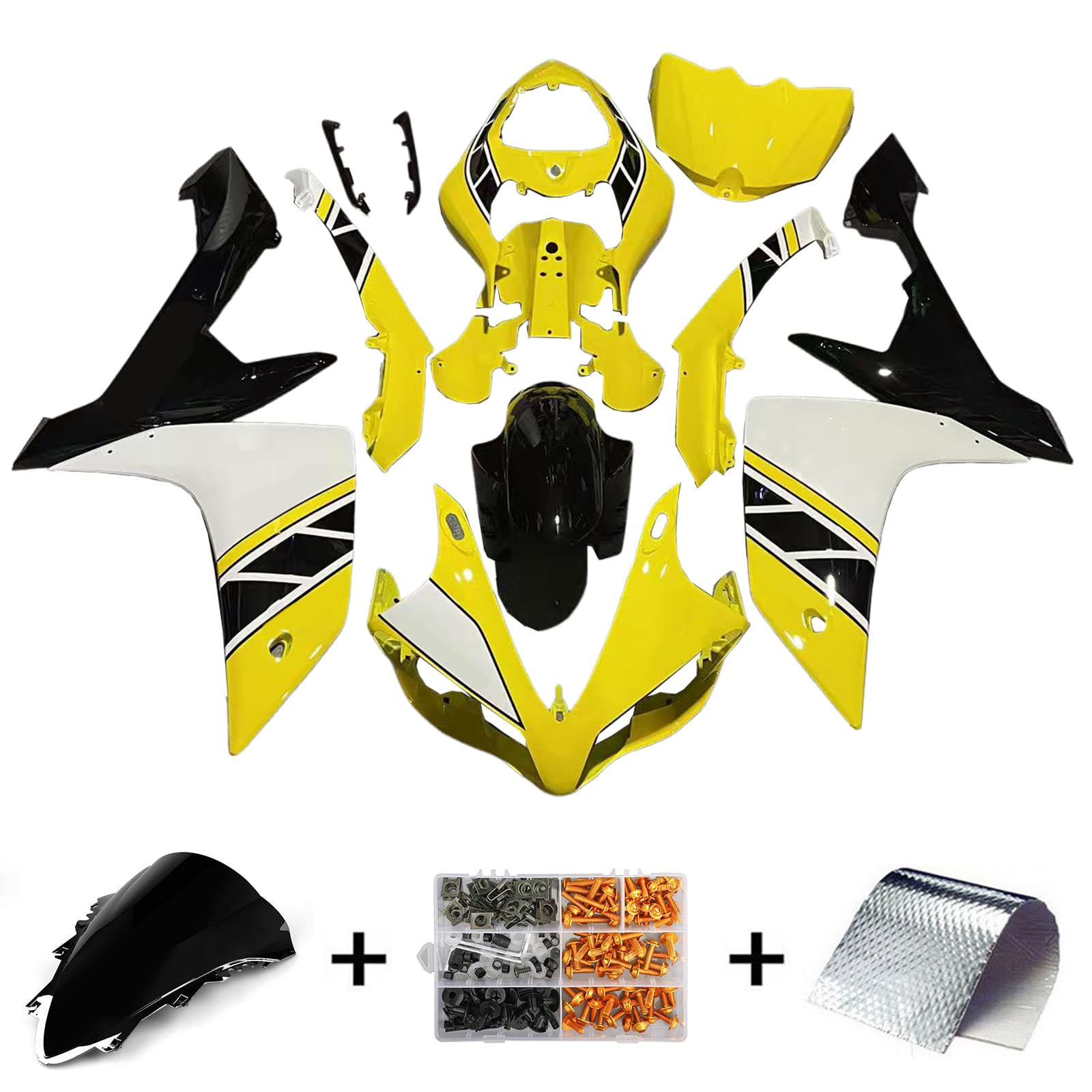 Amazon | Bruce & Shark(ブルース・サメ）YZF-R1カウル 適用ヤマハ YZF