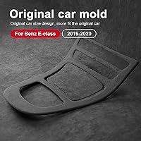 Vista 3 de Cubierta de panel de consola central para Mercedes-Benz Clase E W213 2019 2020, estilo Alcántara, caja de almacenamiento, accesorios interiores