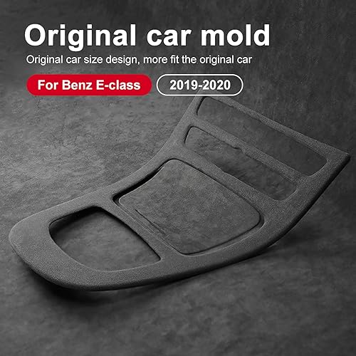 Miniatura 3 de Cubierta de panel de consola central para Mercedes-Benz Clase E W213 2019 2020, estilo Alcántara, caja de almacenamiento, accesorios interiores