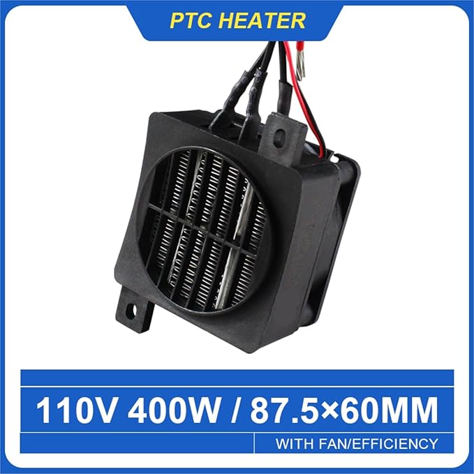 Calefactor Eléctrico PTC 400W 110V con Ventilador miniatura 3