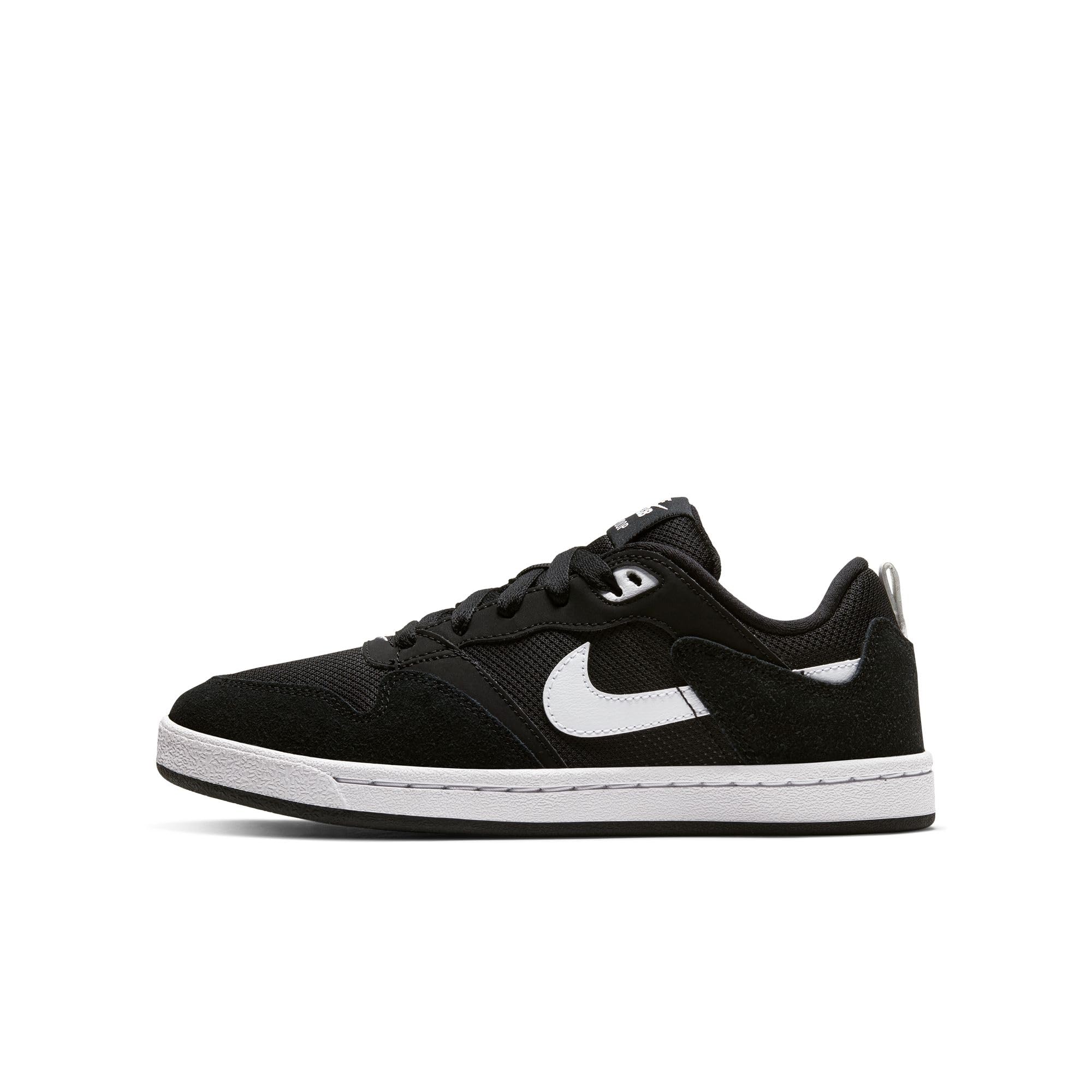 Nike Unisex Kids Sb Alleyoop (Gs) Black/White Black Skateboarding Shoes UK 6-picture-11