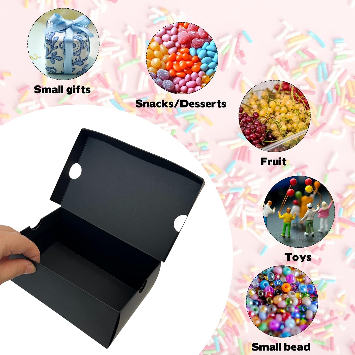 36 Pack Mini Sneaker Boxes for Party Favors 6.1 x 3.9 x 2.6 Inch Mini Shoe Gifts Boxes for Candies Cookies Snacks Sports Small Gift Case with Label for Wedding, Holiday, Birthday Party Favor (Black) image 4