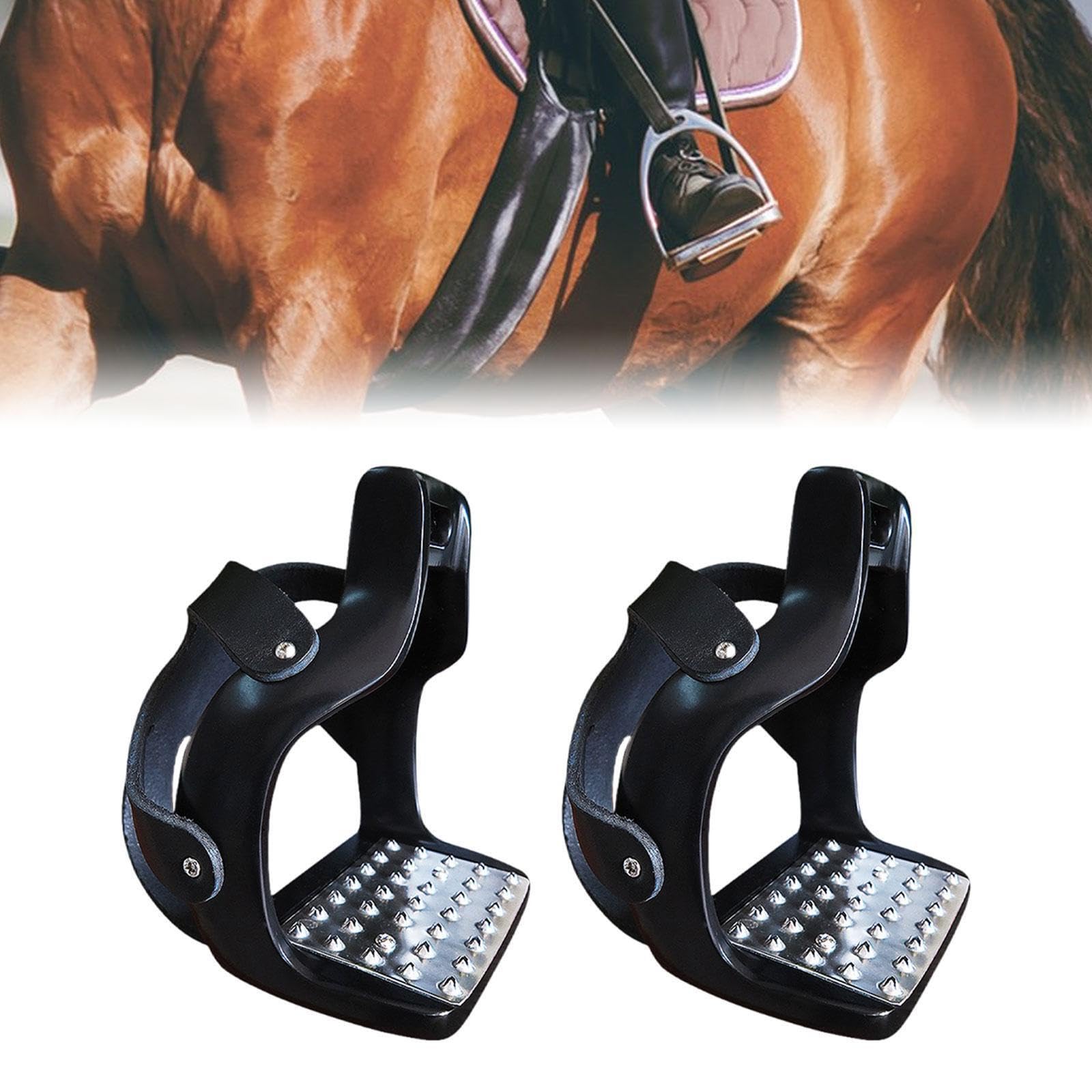Suministros de Equipo de equitación Premium Que ofrecen Seguridad para Montar a Caballo. Estribos ecuestres Ligeros con Resistencia y Estabilidad. Estribos Occidentales ecuestres Ligeros.