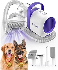 Kit Aspirapolvere For Toelettatura Cani, Tosatrici For Cani, Aspirazione 99% Peli Di Animali Domestici, Tolettatrice Professionale For Cani Con 7 - Foto 12