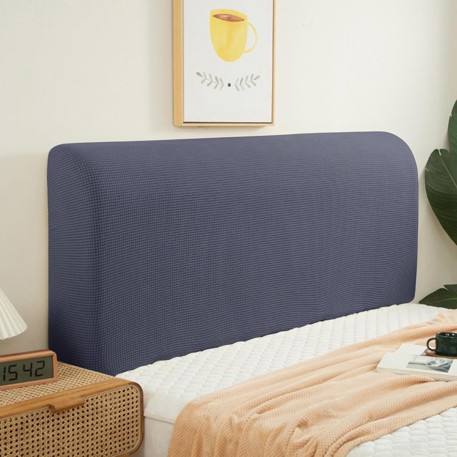 HOKIPO Jacquard Bed Headboard Cover - Protect & Style -12 HOKIPO Jacquard Bed Headboard Cover - Protect & Style -12