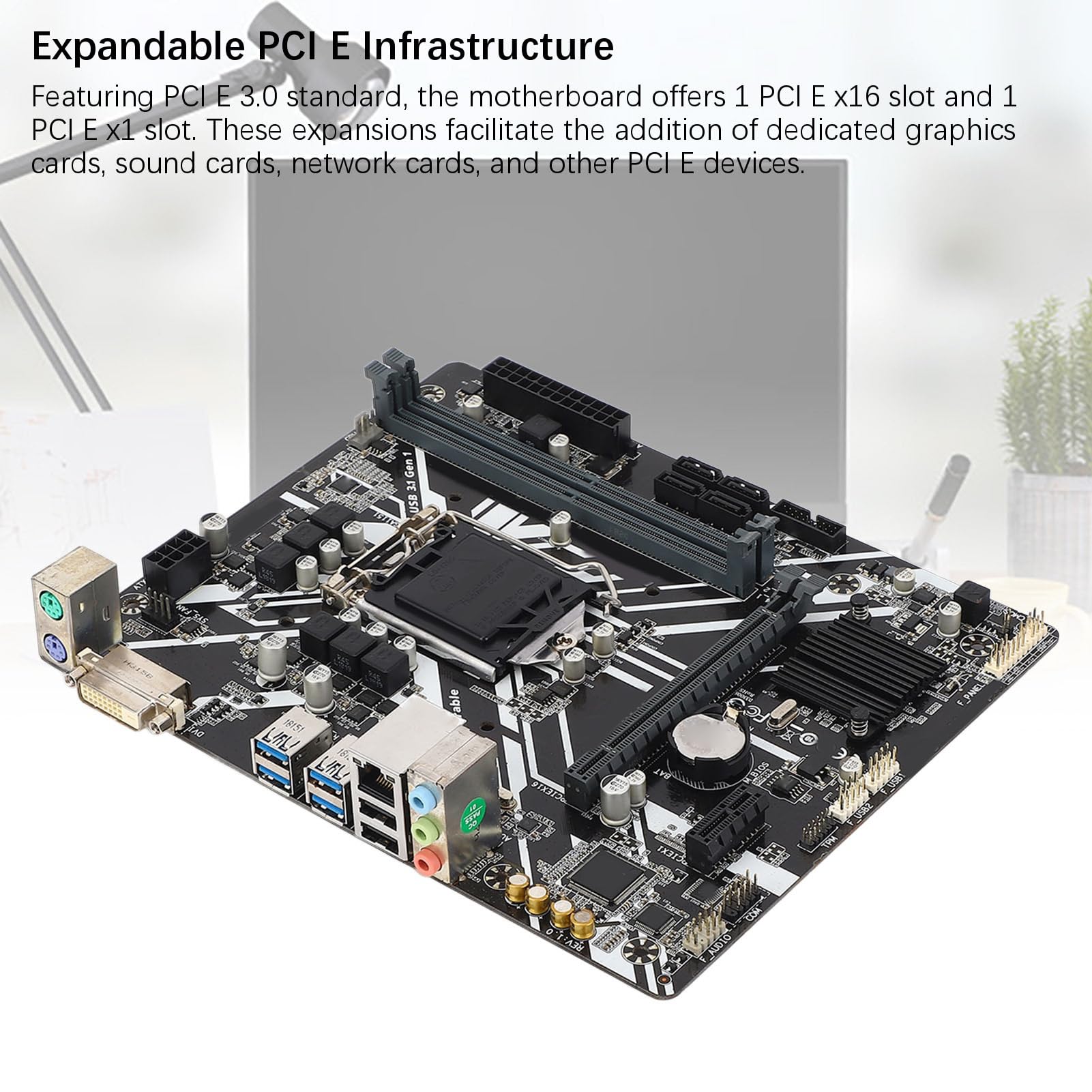 Amazon | B360M D2VX SIコンピューターマザーボード、2 DDR4 DIMM M