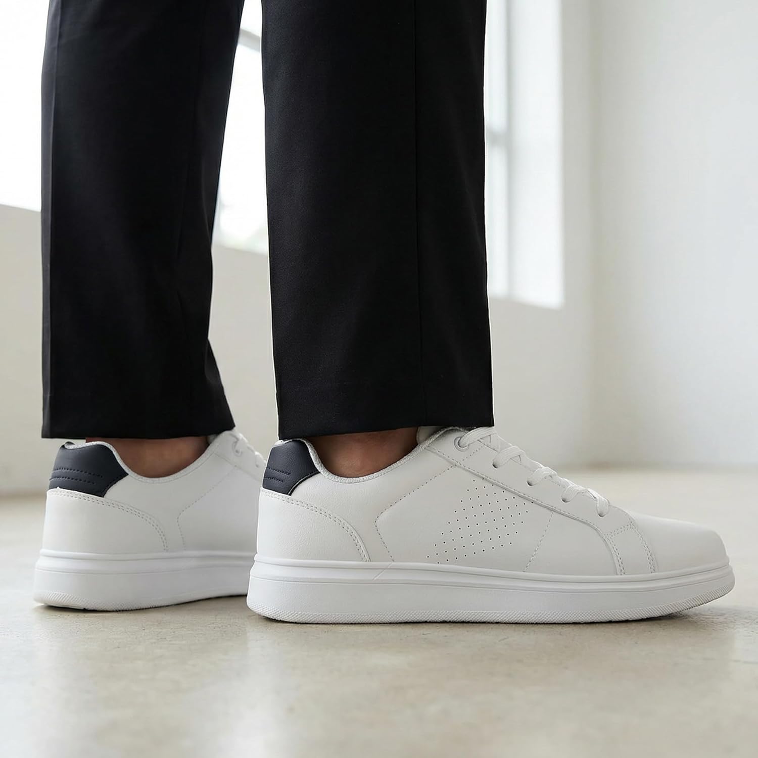 Mens Casual Shoes Fashion Dress Sneakers Classic Walking Shoes - Image 2