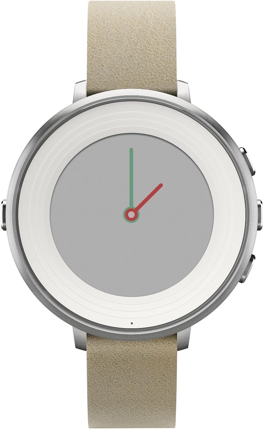 Pebble 601-00046 14 mm Time Round Smartwatch - Silver/Stone