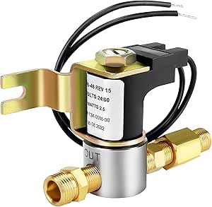 Techecook 990-53 990-46 Humidifier Solenoid Valve Assembly Compatible with GeneralAire Humidifiers 990-53 990-46 1137 1042 1042LH 1042L 7014 Solenoid Valve - 24V Humidifier Water Valve