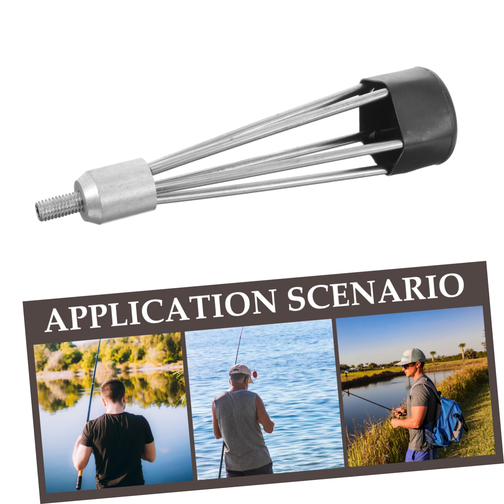 Sosoport Multi-use Metal Fish Fork Tool Practical Fishing Supplies for Catching Carp Pike More Compact Design for for Lakes Rivers and Streams