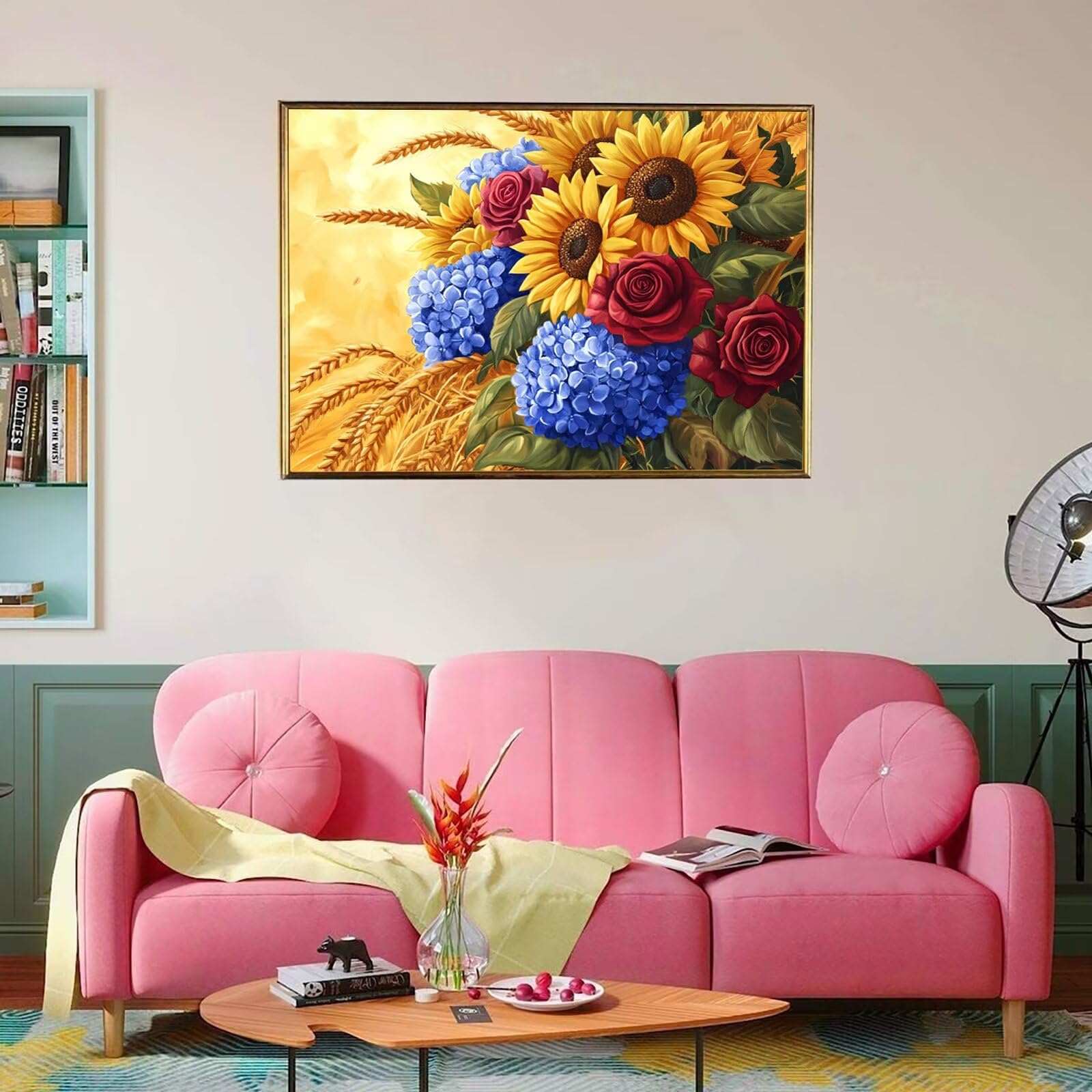 Zestaw puzzli 1500 elementów, trudne puzzle, drewniane puzzle dla całej rodziny, zestaw "zrób to sam" dla dorosłych, nadają się jako dekoracja ścienna, prezenty dla kobiet, temat: słonecznik 8p-885