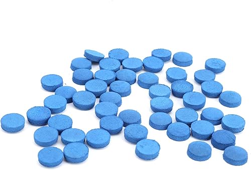 Miniatura 6 de Puntas de taco de billar de piel sintética de 2.05 oz, integración de tiza de reparación rápida, 50 piezas con caja de almacenamiento para 9 tacos