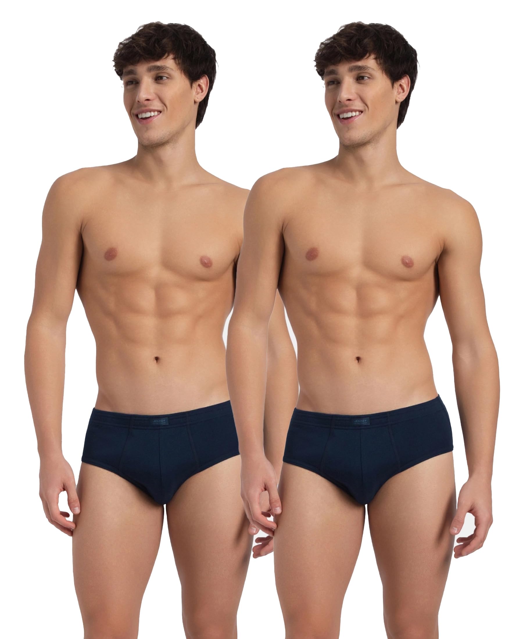 jockey 1009 Men Super Combed Cotton Rib Solid Brief with StayFresh Treatment (Pack of 2)_Pageant Blue_XXL-picture-21