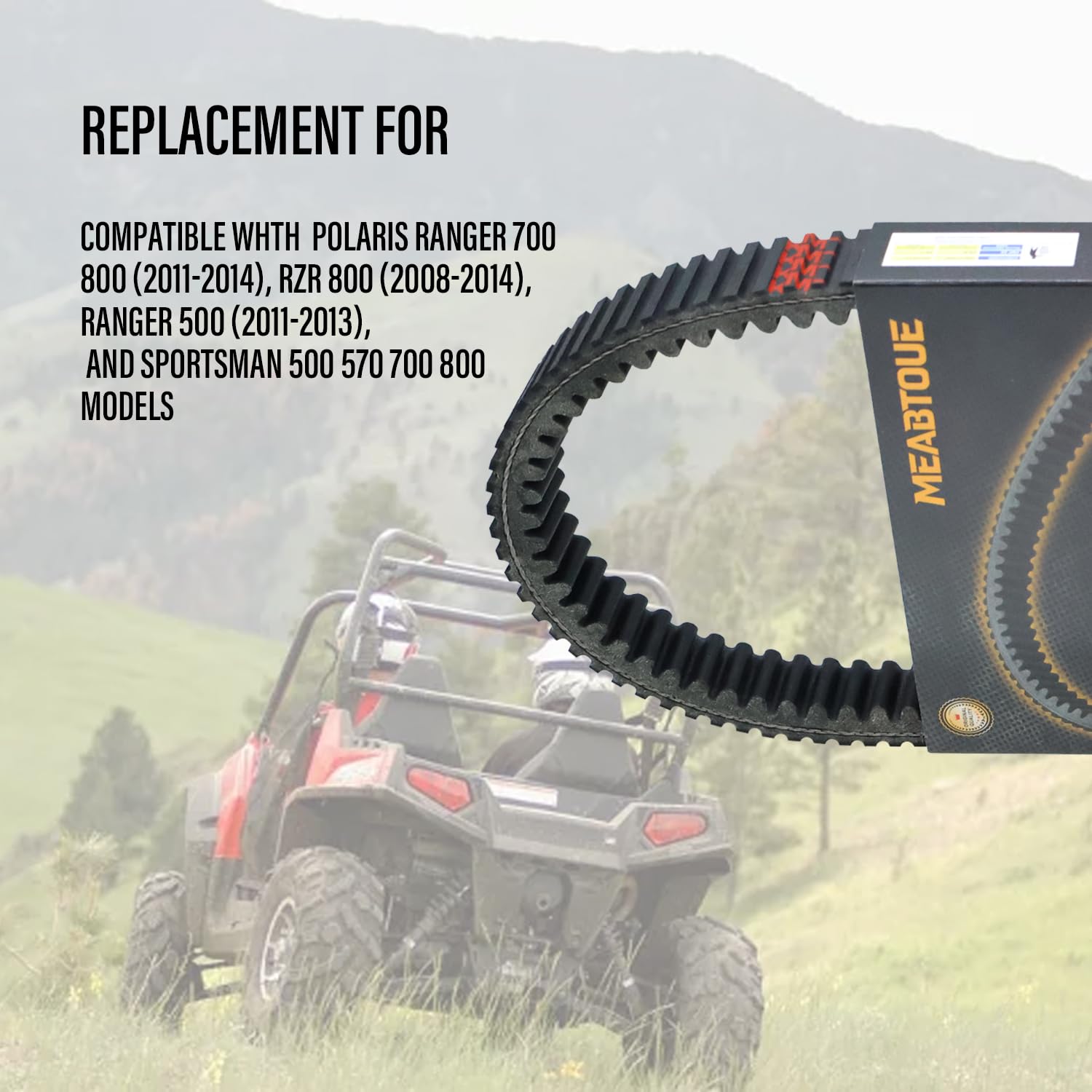 MEABOUE 24C4022 3211133 Drive Belt Compatible with Polaris Ranger 700 800 RZR 800 Sportsman 700 Replace OEM 3211162