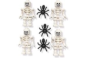 LEGO Halloween Skeleton Minifigures (Pack of 4) with Spiders