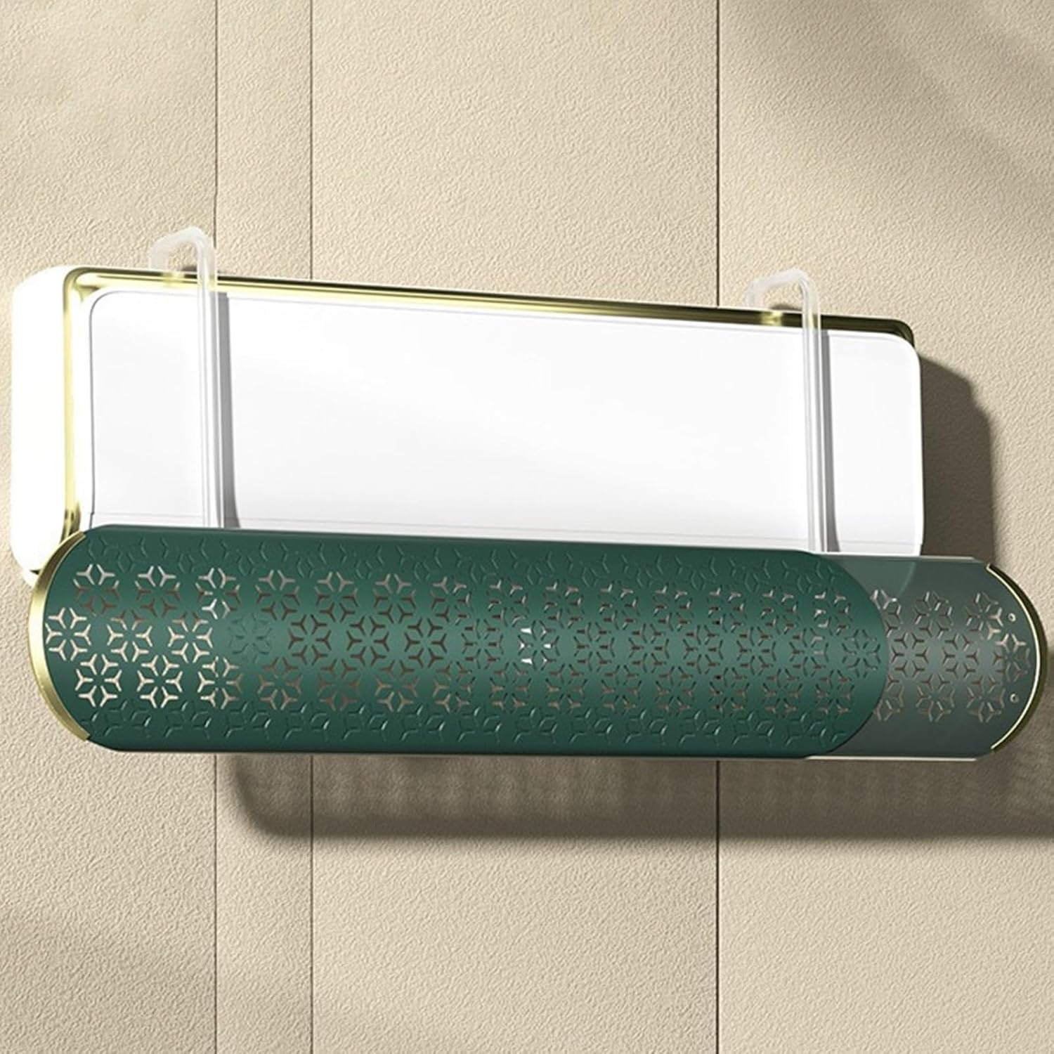 Retractable Air Conditioner Deflector 29-42 in, 180° Adjustable Air Vent Deflectors, Anti-Wind Baffles, Enhance Cooling and Heating Circulation(Green)