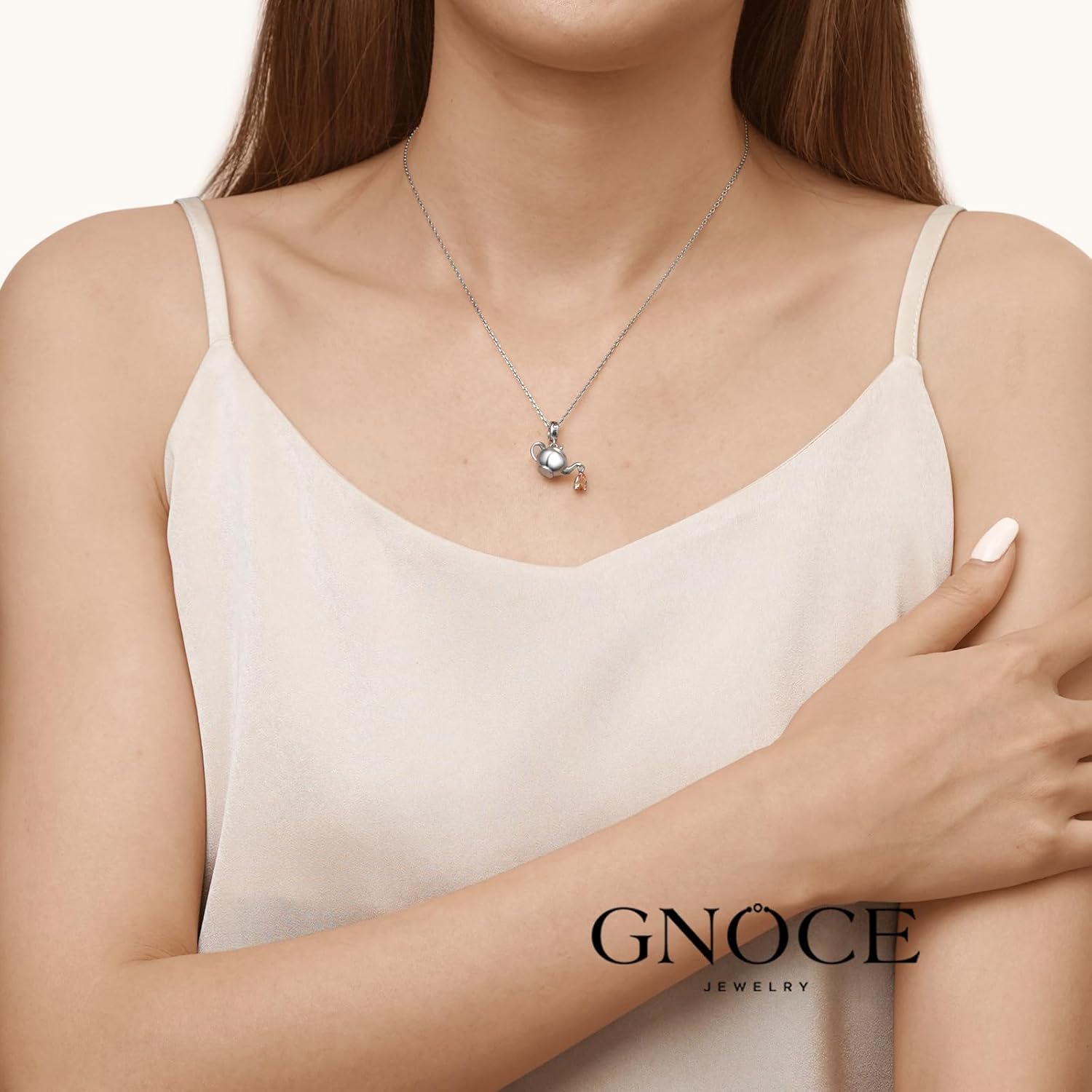 GNOCE Teapot Pendant Charms 925 Sterling Silver Dangle Charms for Bracelet/Necklace Jewelry Gift For Women Wife - Image 6