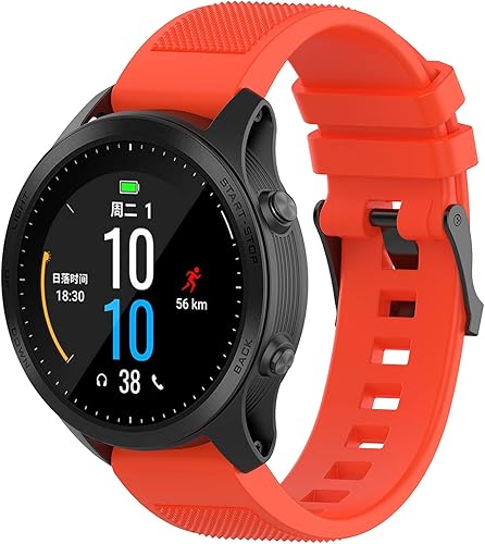 Miniatura 10 de Compatible con las correas de reloj Garmin Fenix 6 Pro, Forerunner 945 Bandas, 0.866in Quickfit silicona reemplazo correas pulsera pulsera para