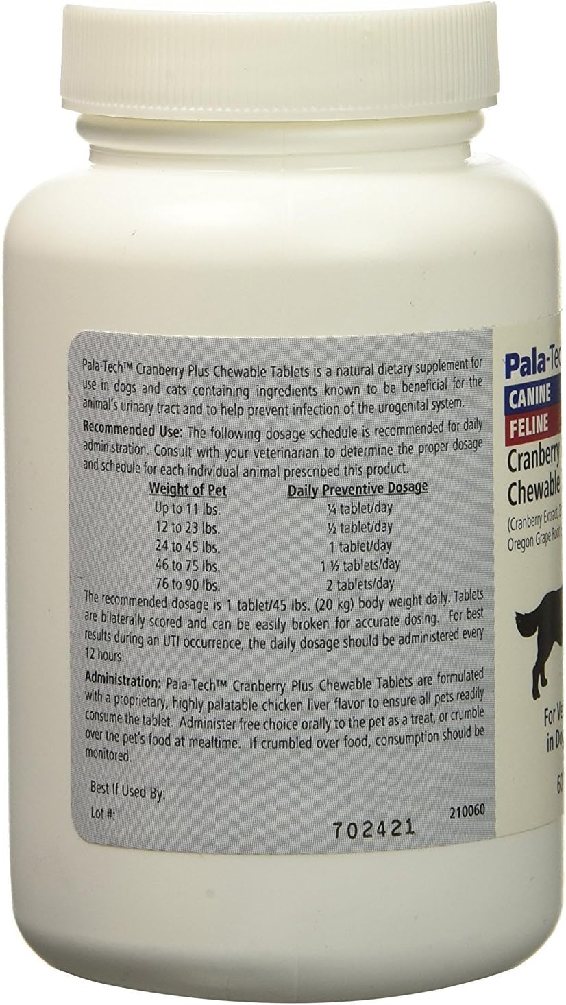 Cranberry Plus 60 Chewable Tablets for Dogs & Cats (Pack of 2)