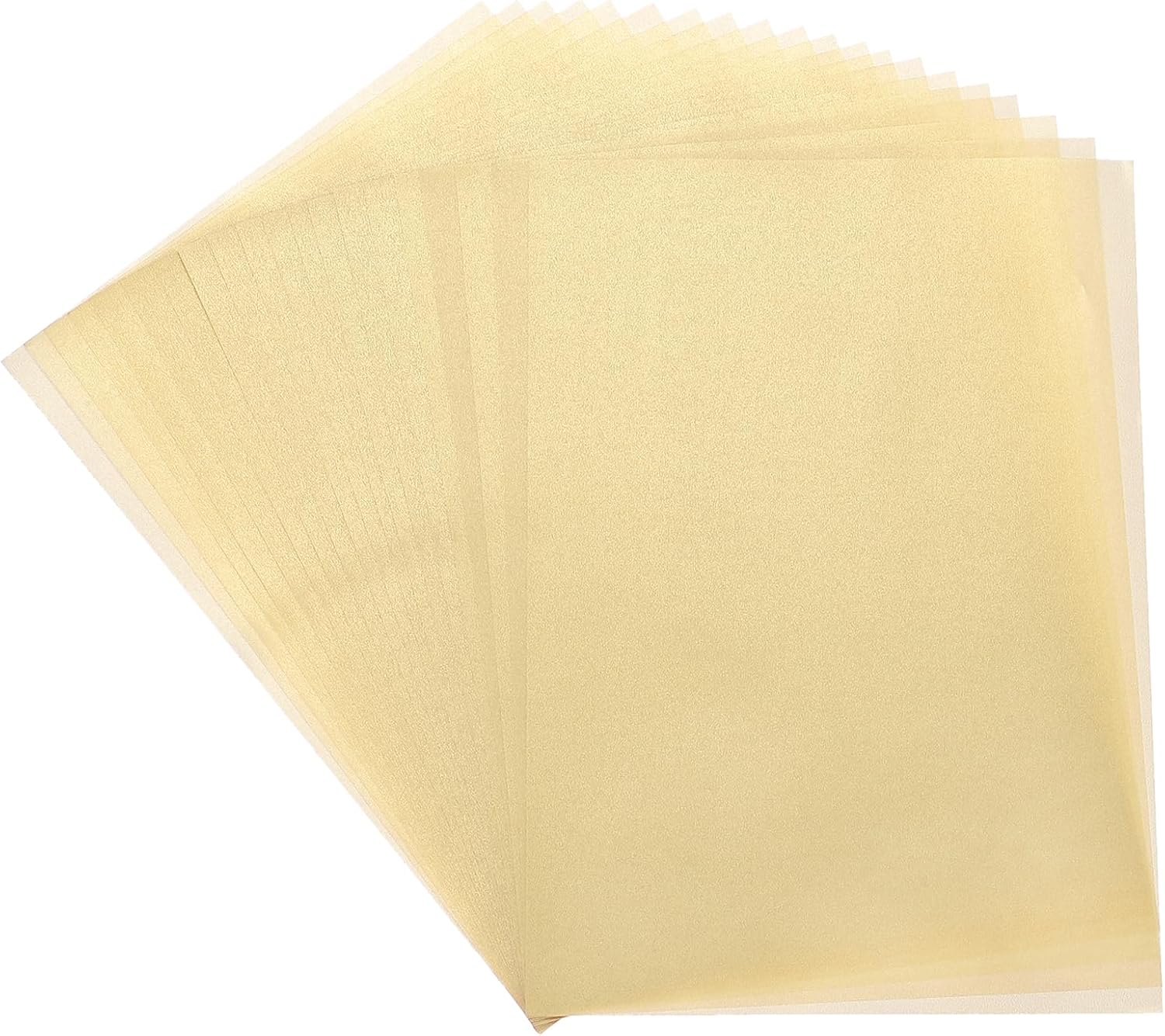 MECCANIXITY Colored Vellum Paper, 50 Sheet Orange Yellow Transparency 8.5 x 11 Printable Vellum Paper, Translucent Vellum Sheets for Printing Wedding Invitations Ink Jet Laser Printer